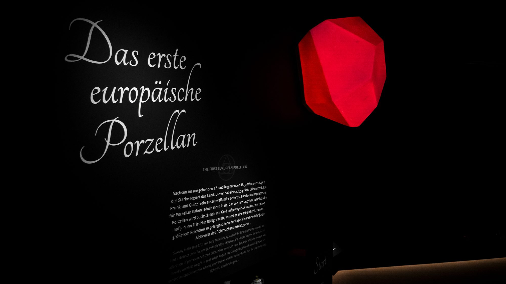 Ausstellung Das erste europäische Porzellan, Porzellan-Manufaktur Meissen