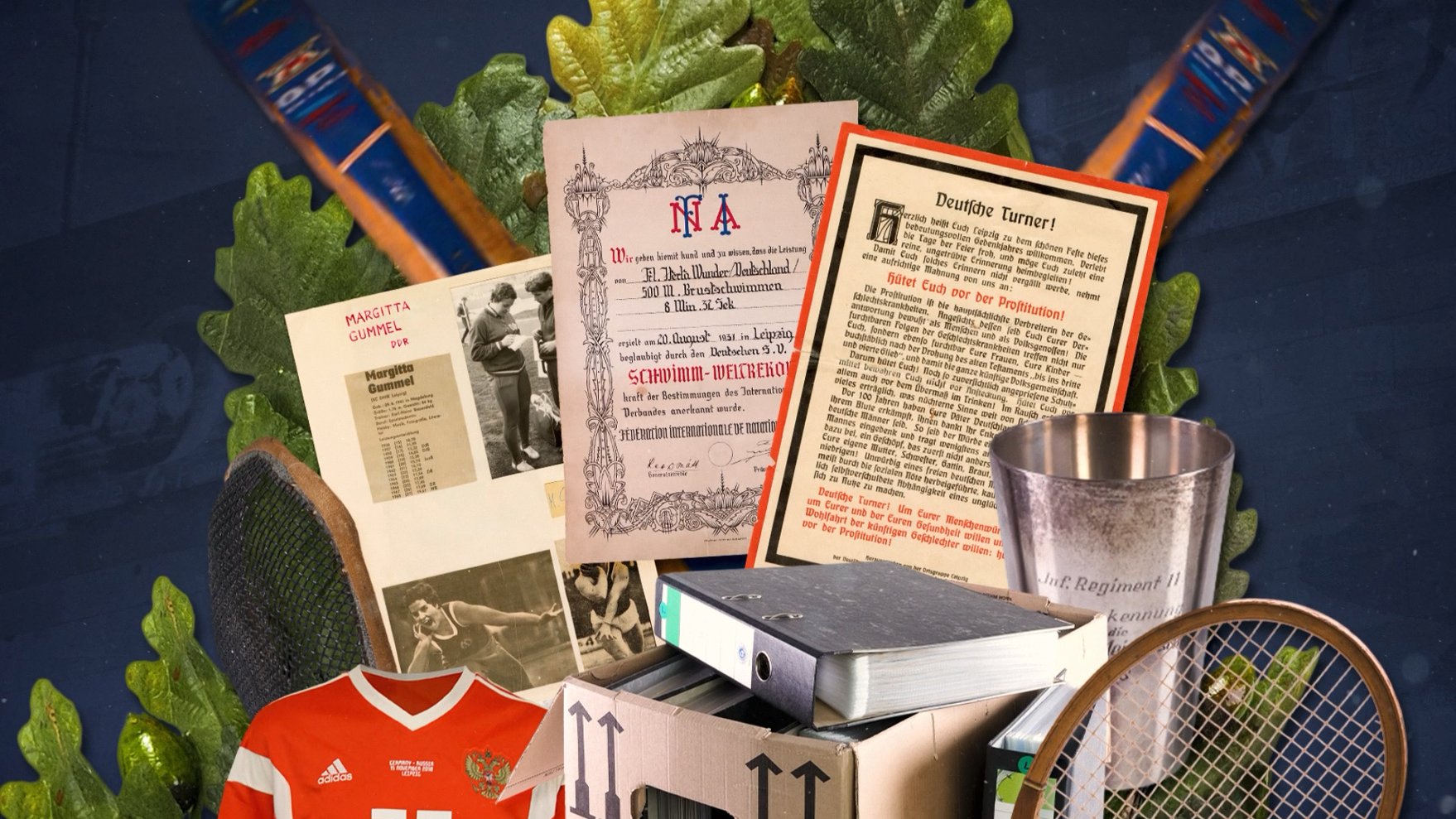 Collage aus geschenkten Sammlungsobjekten
